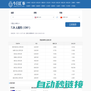 汇率网 - 美元对人民币汇率日元对人民币汇率韩元对人民币汇率欧元对人民币汇率台币对人民币汇率(今日汇率)